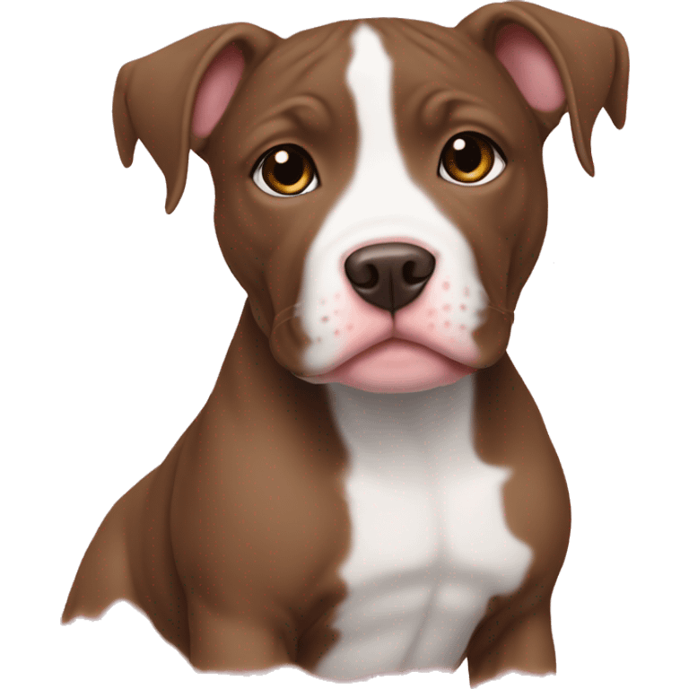 Girl pitbull puppy without white milk brown emoji