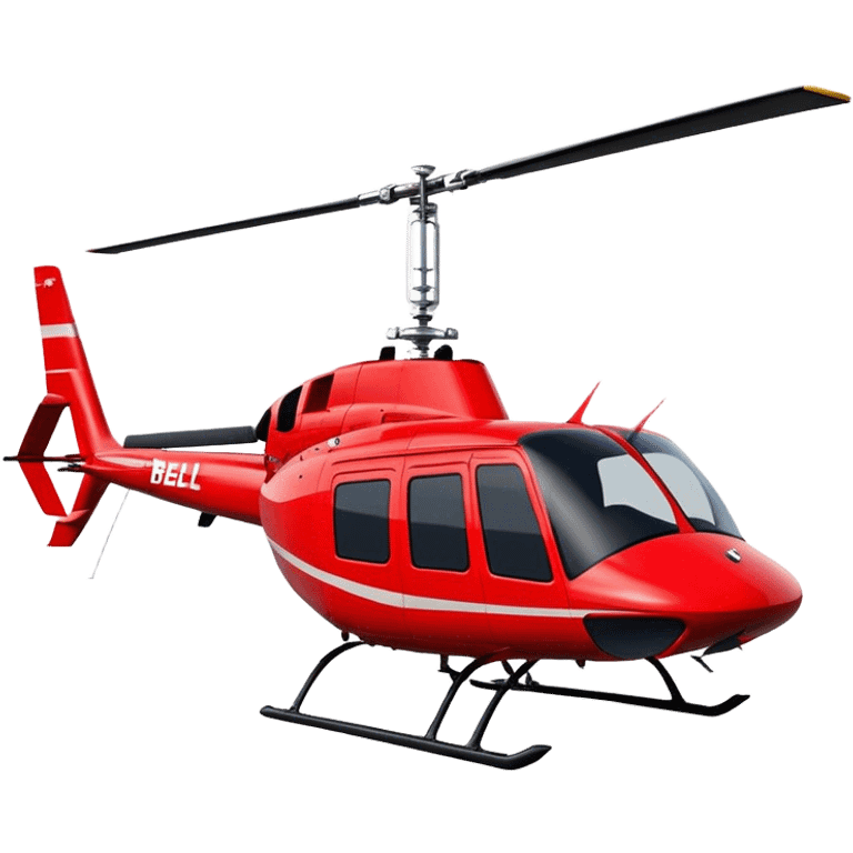 Bell 206 - Bell Helicopter (Model Year: 2021) (Iconic colour: Red) emoji