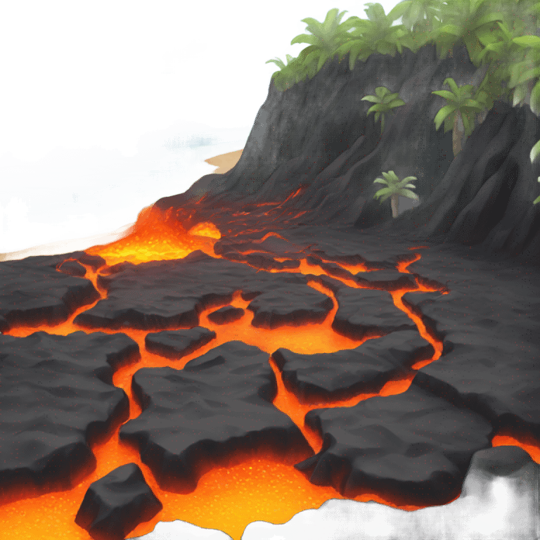 Lava beach emoji