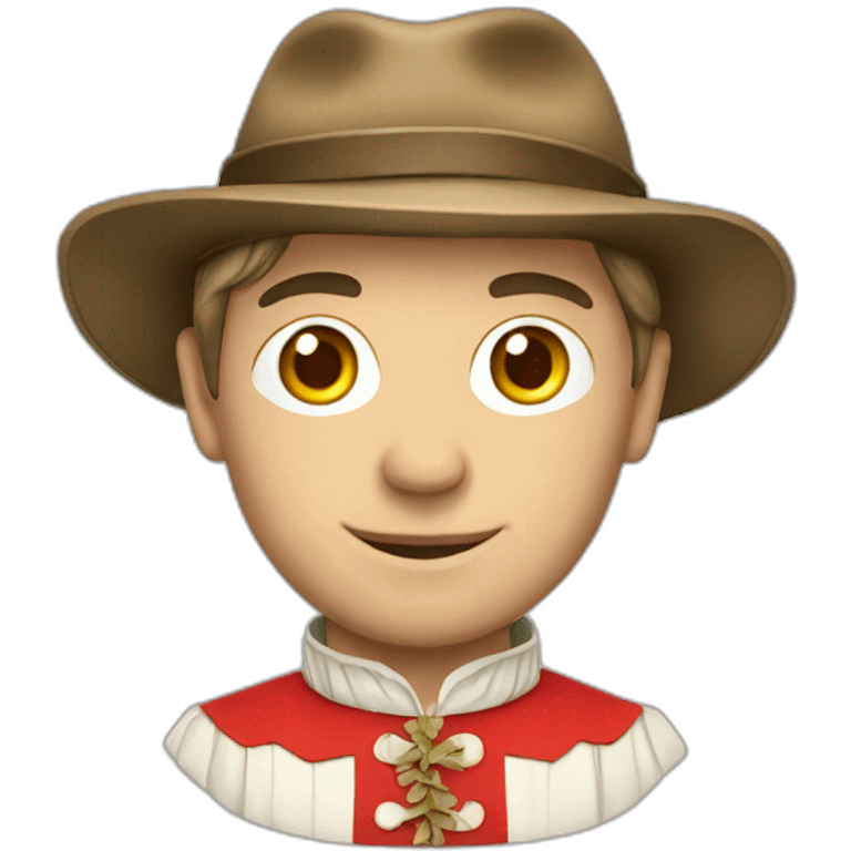 Swiss man in national costume emoji