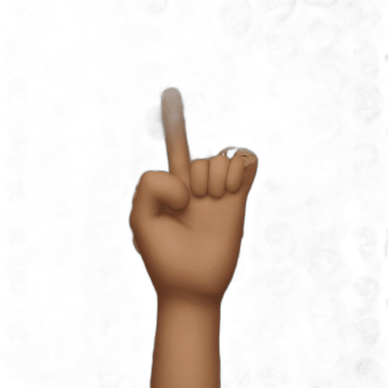 Emoji doing real finger quotes emoji