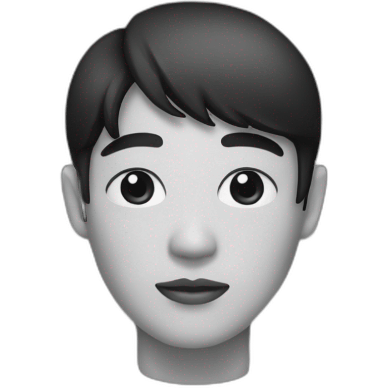 Asiatique noir emoji