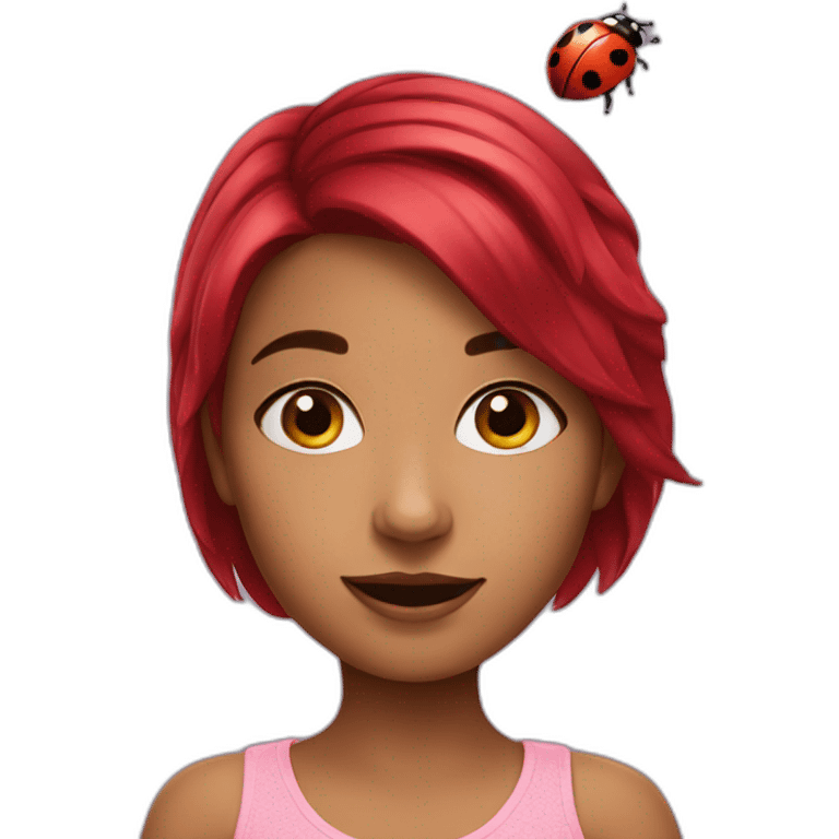 girl-ladybug emoji