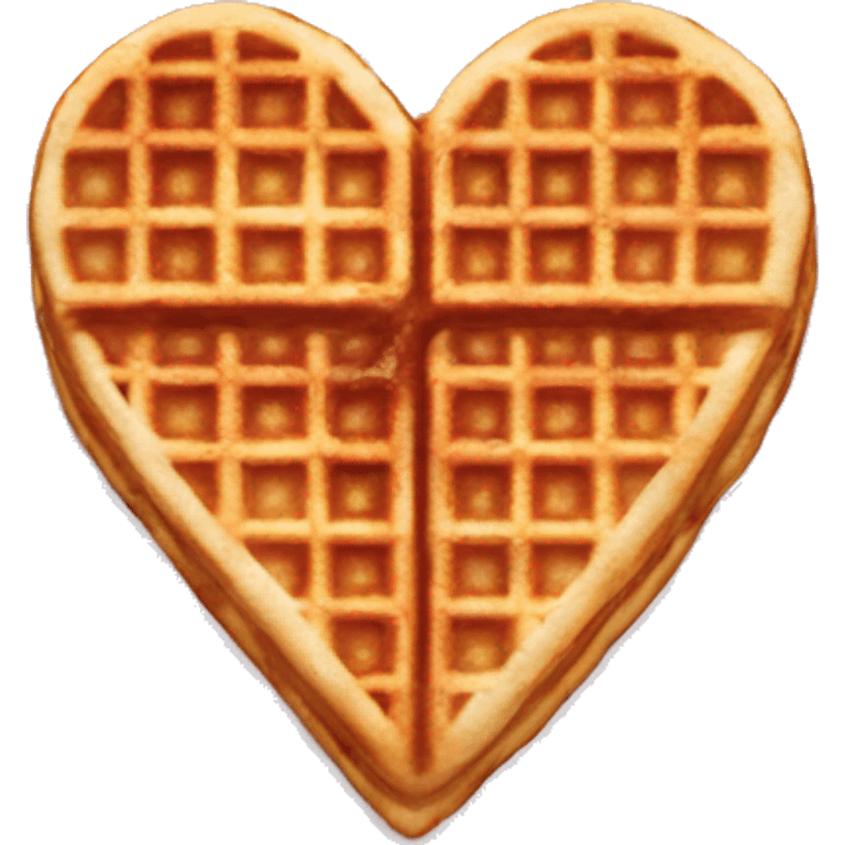 Heart shaped waffles  emoji