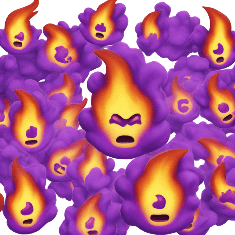 Purple fire  emoji