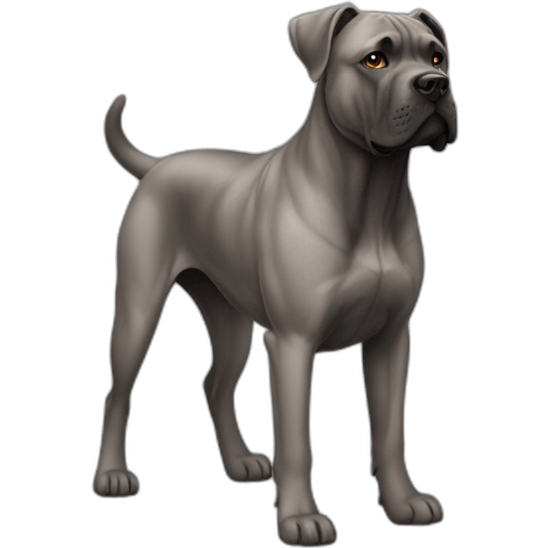 Dog Cane Corso full body emoji