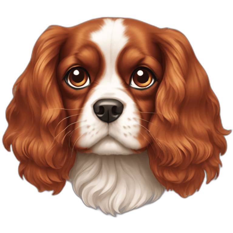 Ruby Cavalier King Charles Spaniel emoji