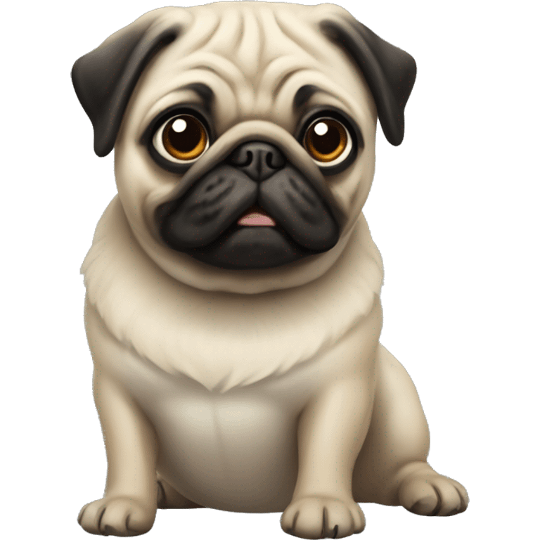 Pug realista  emoji