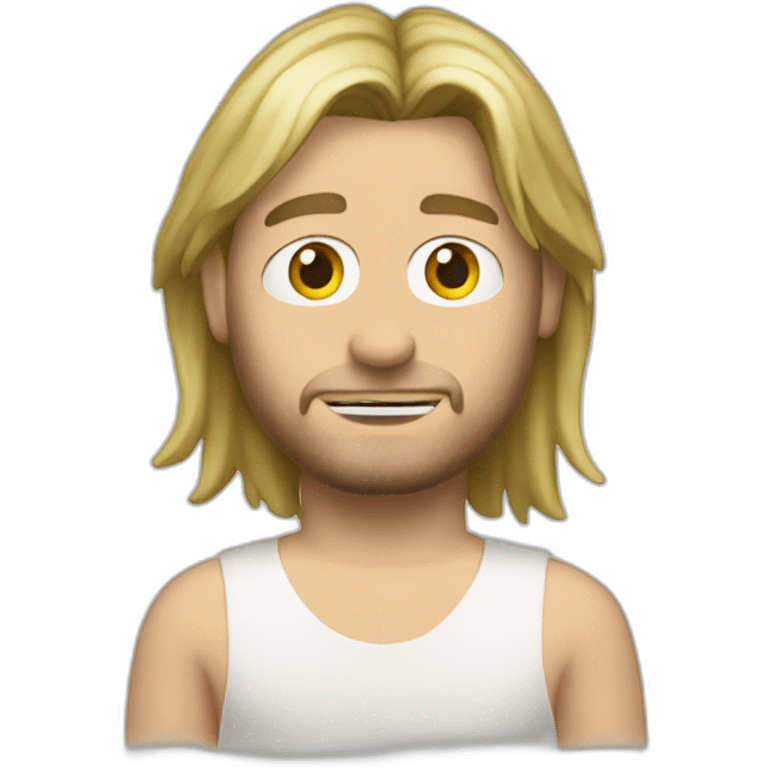 Kurt Cobain without beard emoji