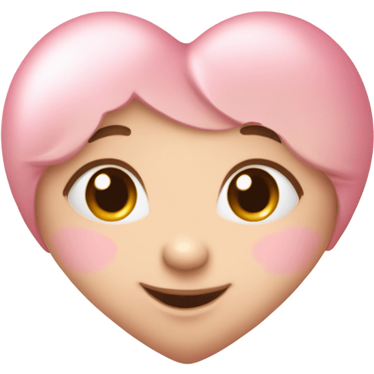 Baby pink heart  emoji