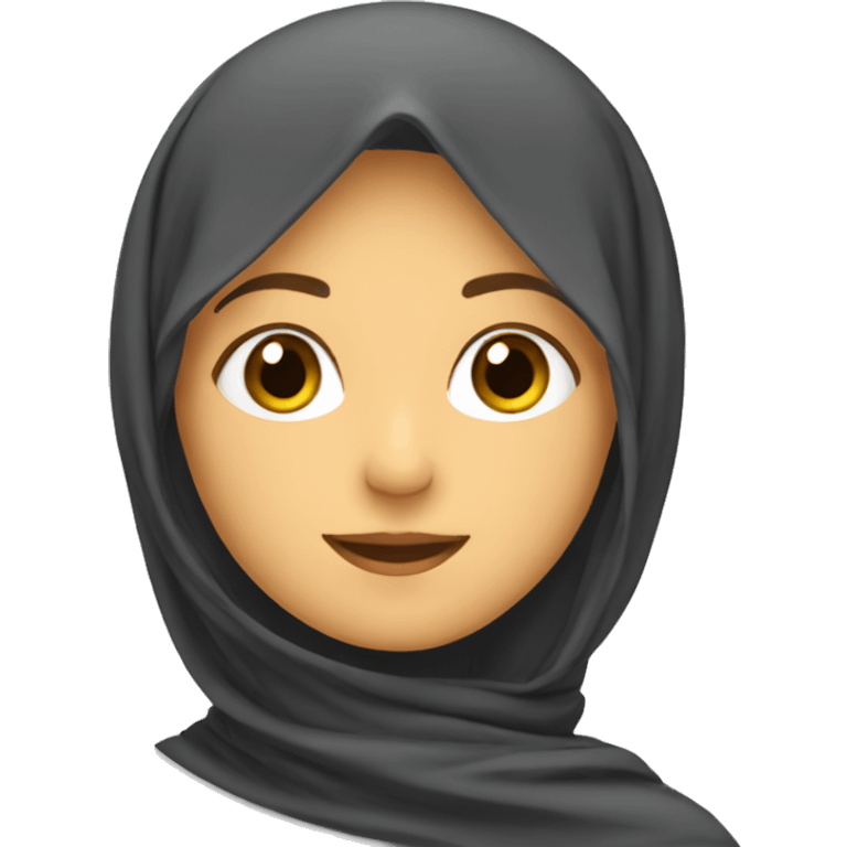 Une fille avec le voile islamique emoji