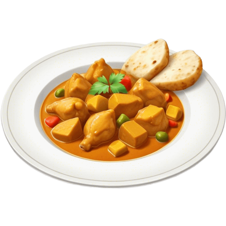 Chicken curry emoji