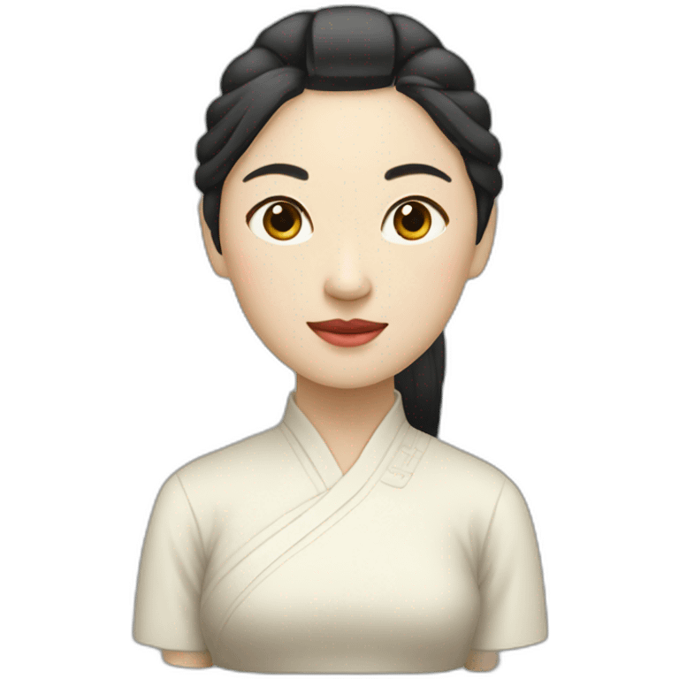 Chinese lady yuga movement emoji