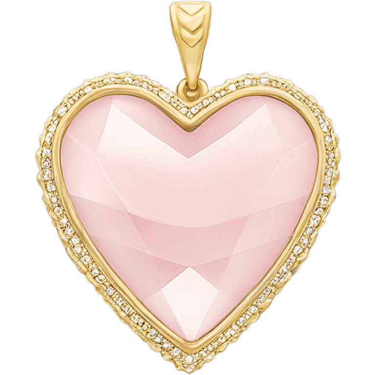 Kendra Scott heart necklace light pink gold  emoji