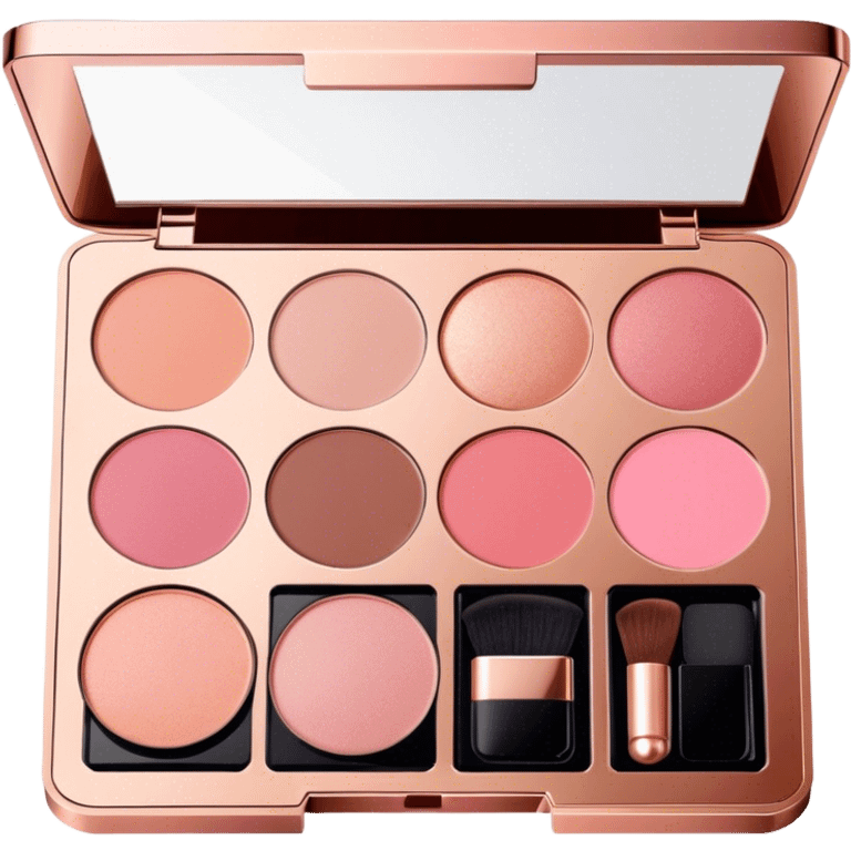 Rose gold makeup palette emoji