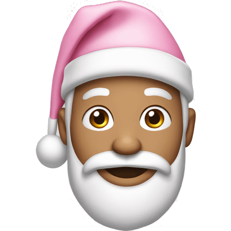 santa with a light pink hat emoji