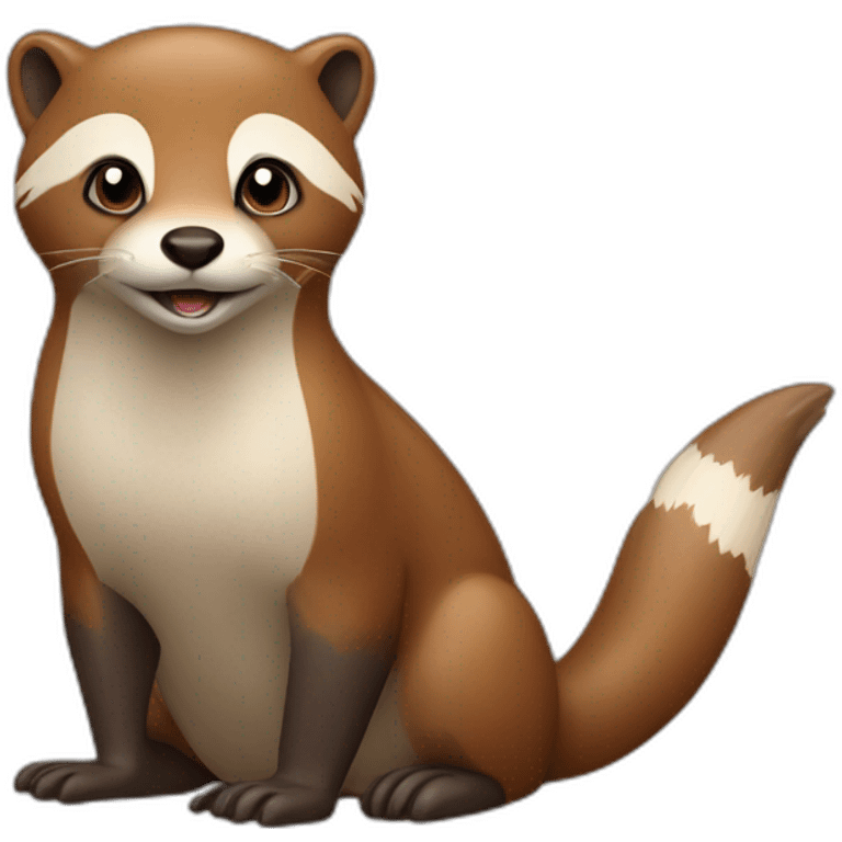 Une loutre sur un renard emoji