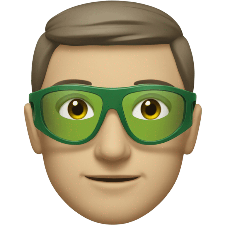 nerrow green sports glasses emoji