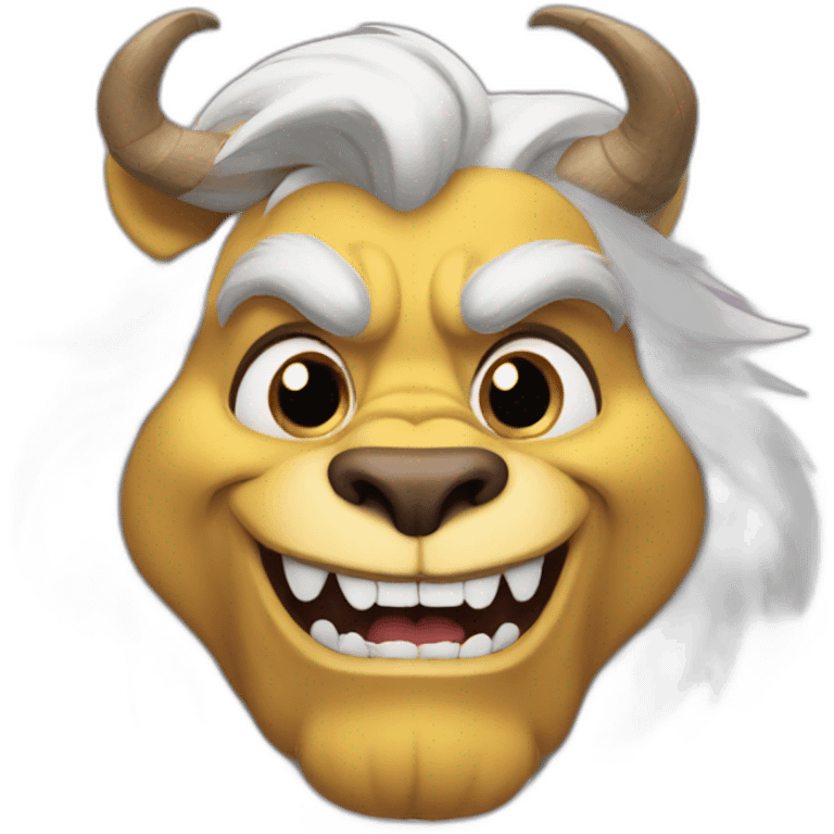 beast from beauty and the beast emoji