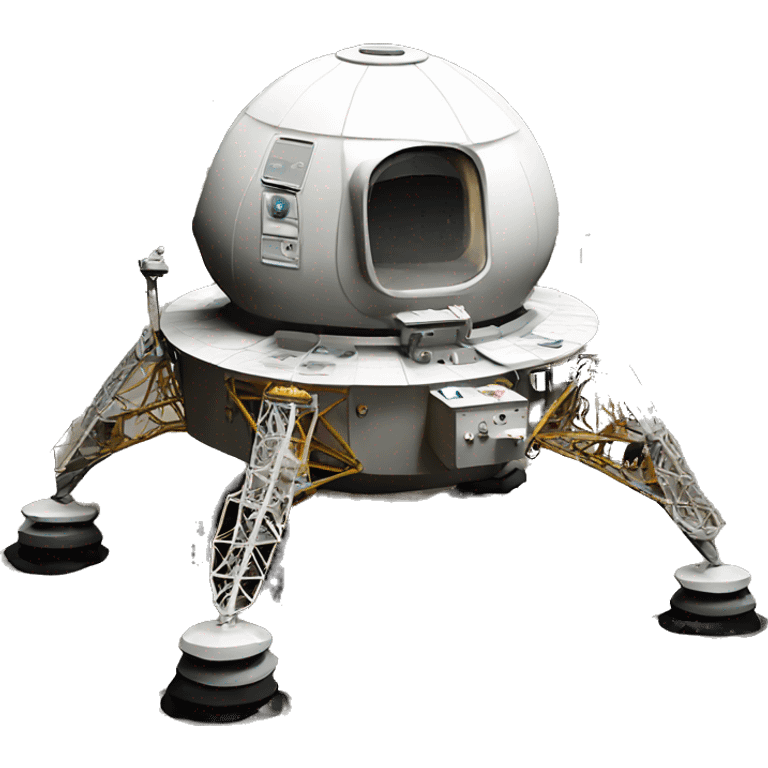 1969 moon lander on the moon emoji