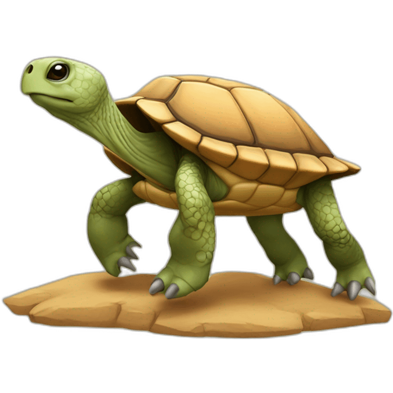 Tortue sur antilope emoji