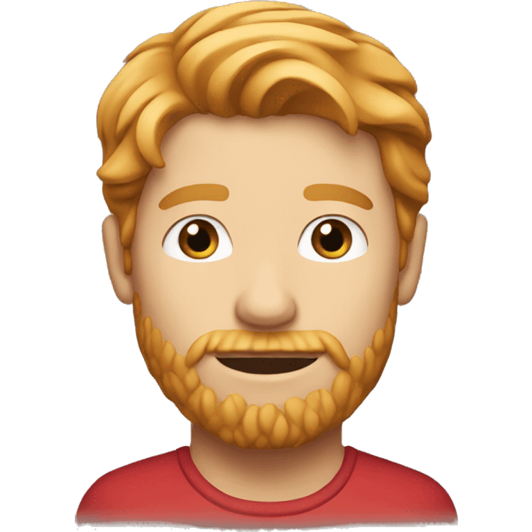 strawberry blonde man with stubble emoji