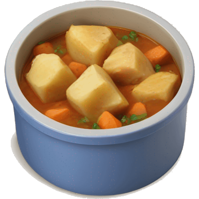 chicken chunk stew with cubed potatoes emoji