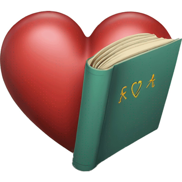 heart with book emoji