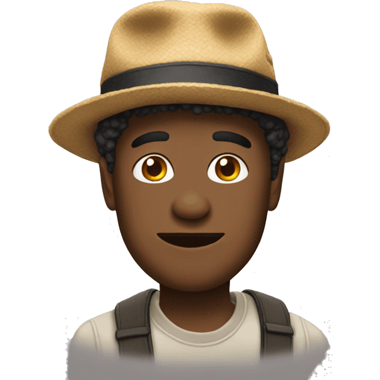 Reggie wearing a hat emoji