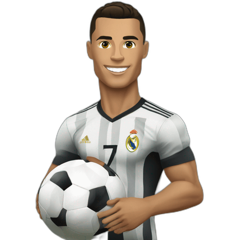 Cristiando Ronaldo wearing the Al Nassar Jersey emoji