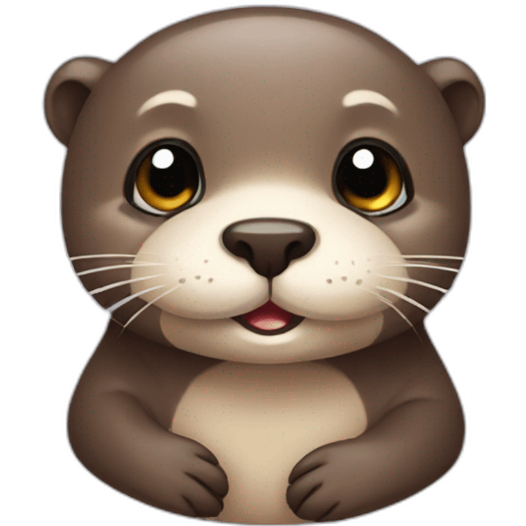 Cute otter emoji