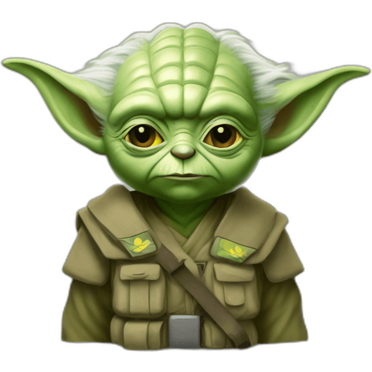 Yoda general Ukraine army shevron  emoji