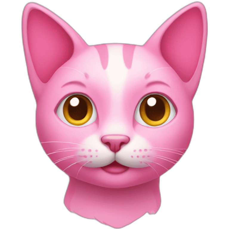 Pink cat emoji