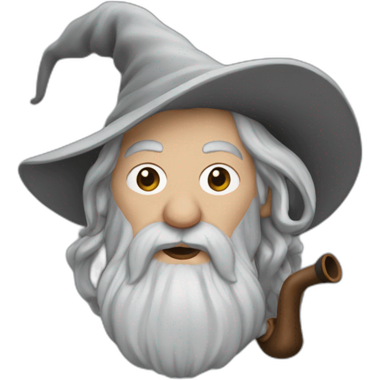 Gandalf with a pipe emoji