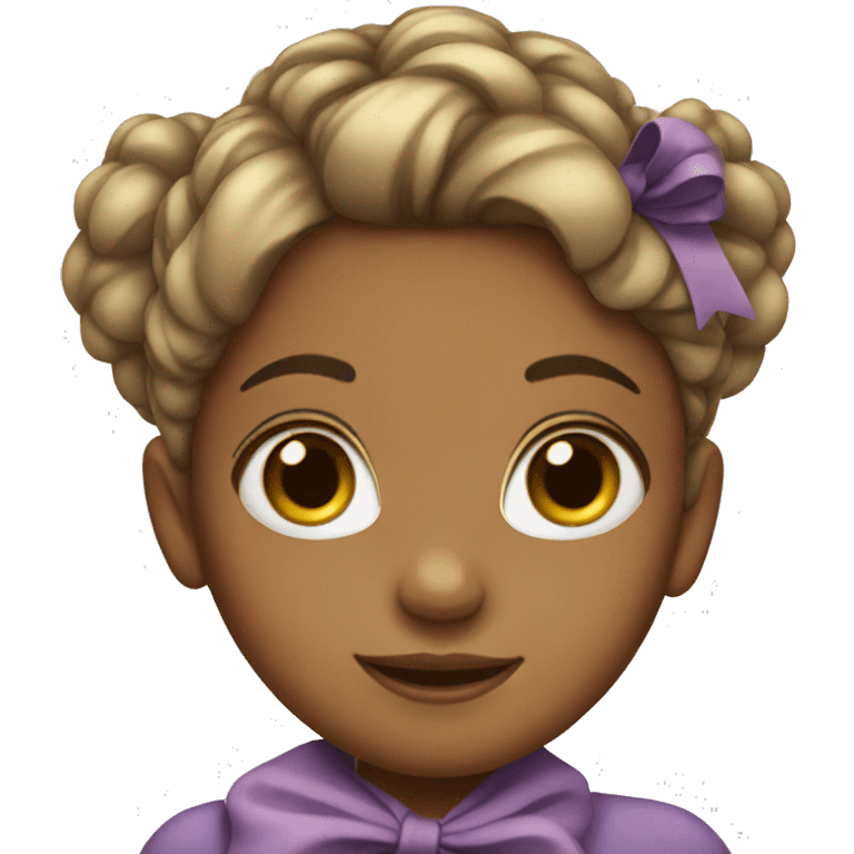 girl with bow in hair emoji