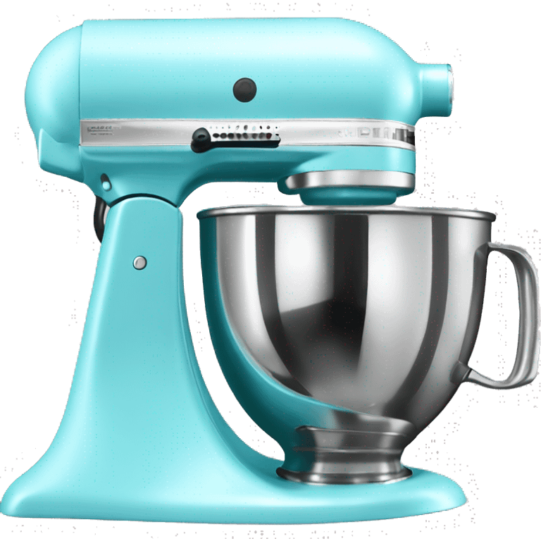 Realistic pastel blue kitchenaid mixer.  emoji