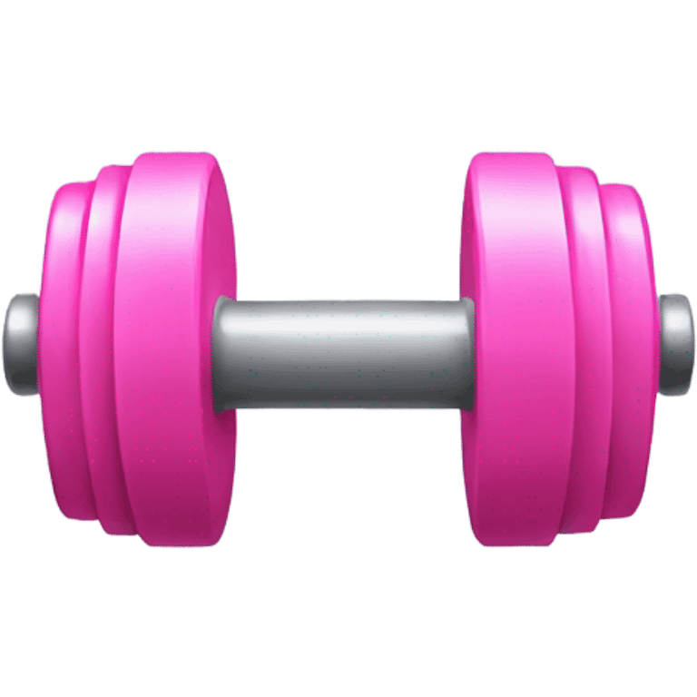 pink dumbbell emoji