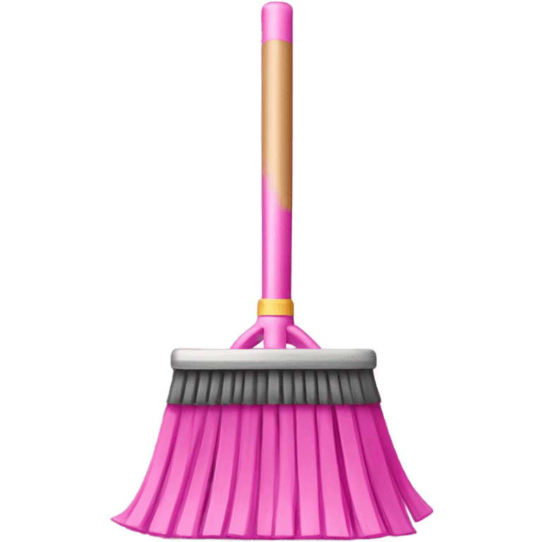 Pink broom emoji