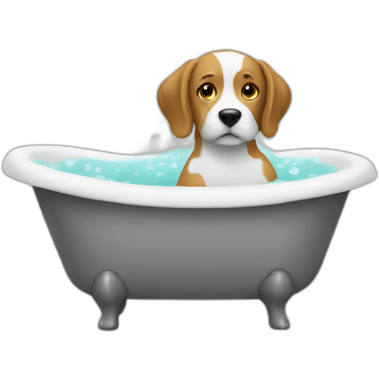 dog in bathtub emoji