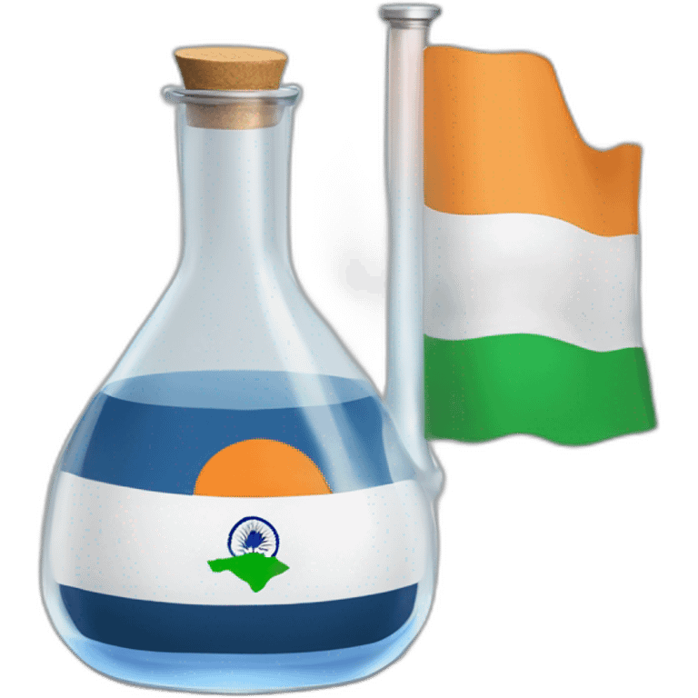 2024 Indian flag in ancient gravitational flask  emoji