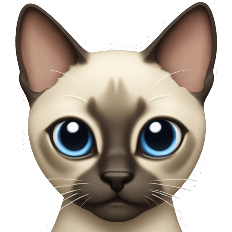 siamese cat with crossed eyes emoji