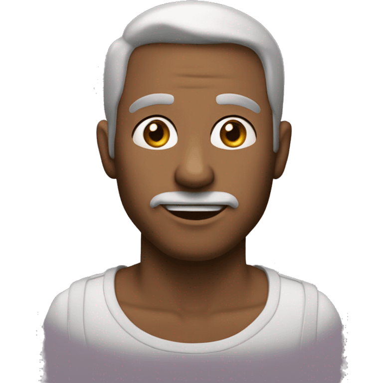 Белая маленькая собака  emoji