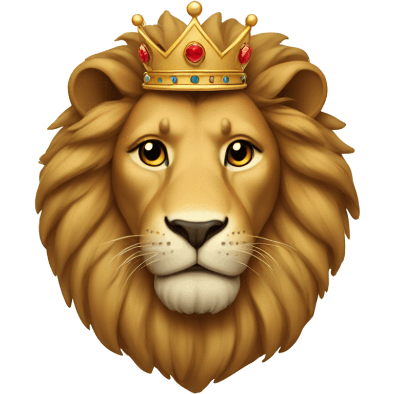 Lion with crown emoji