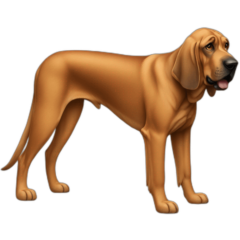 Bloodhound dog full body emoji