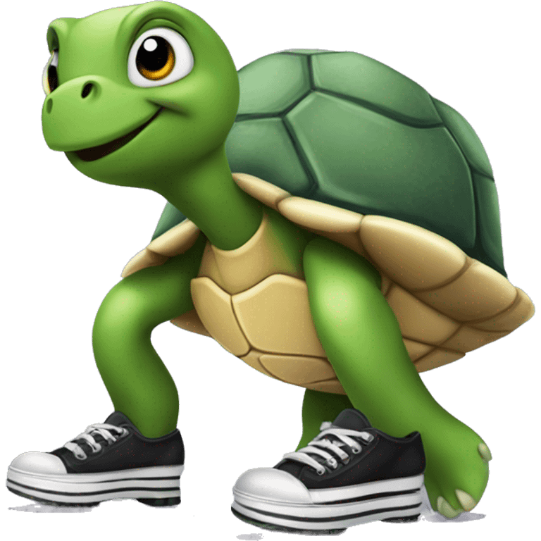 Turtle in tap shoes emoji