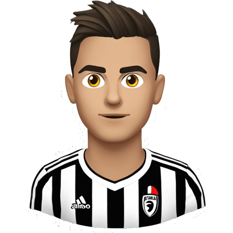 Esultanza di dybala con le sopracciglia in su emoji