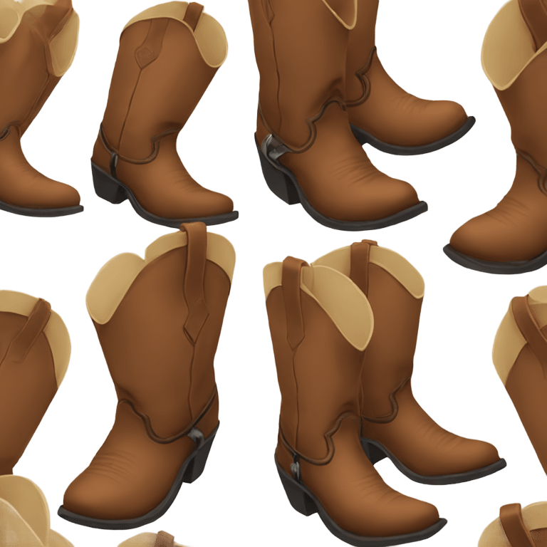 Cowboy boots emoji