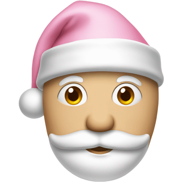 light pink santa hat emoji