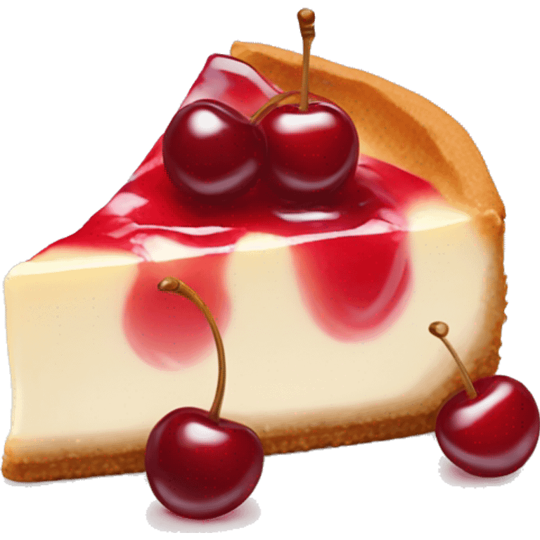 shiny cherry cheesecake  emoji