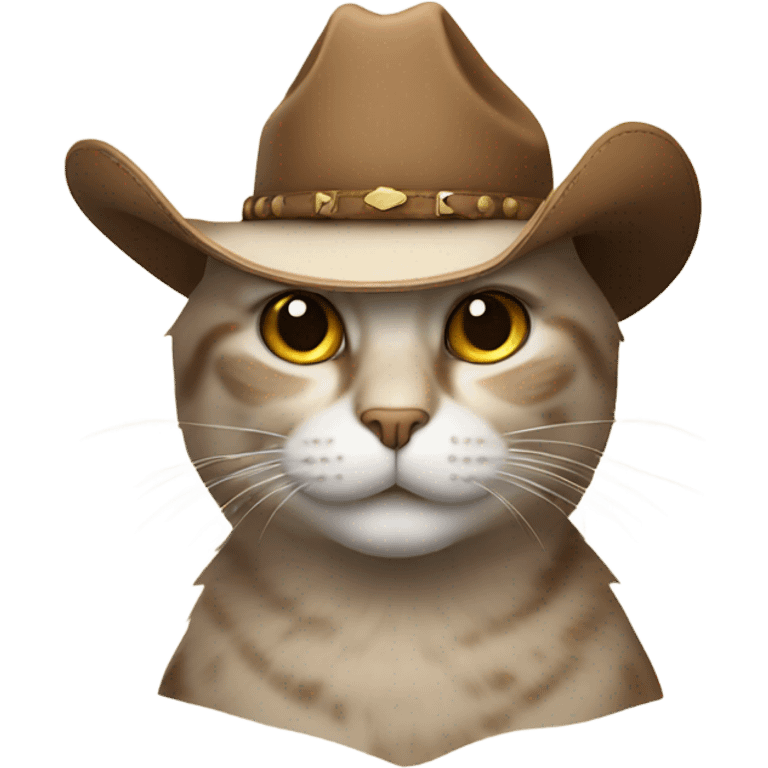 Cat with cowboy hat emoji